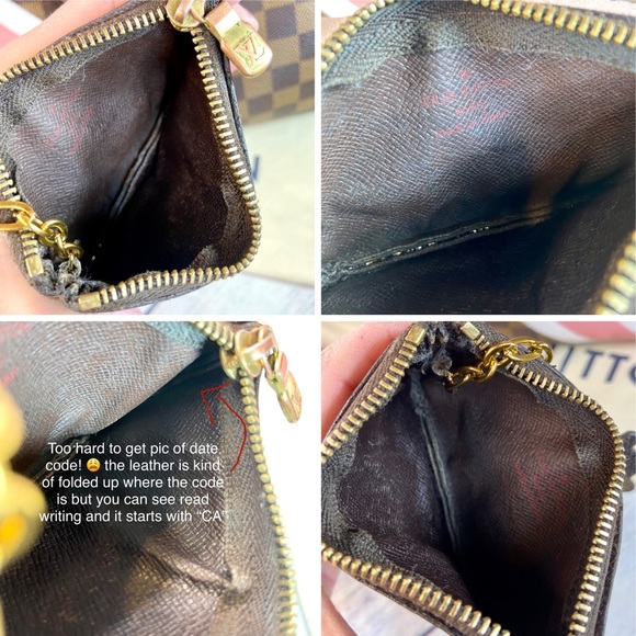 Louis Vuitton Damier Ebene Speedy 30 custom painted with key Cles pouch - Picture 8 of 15